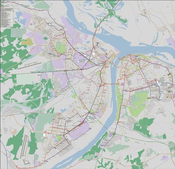 Подробная карта Нижнего Новгорода 2