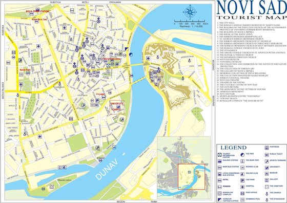 Large map of Novi Sad 3