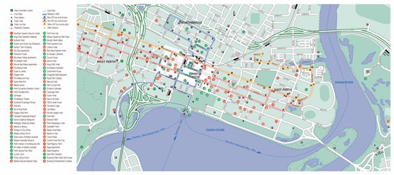 Detailed map of Perth 4