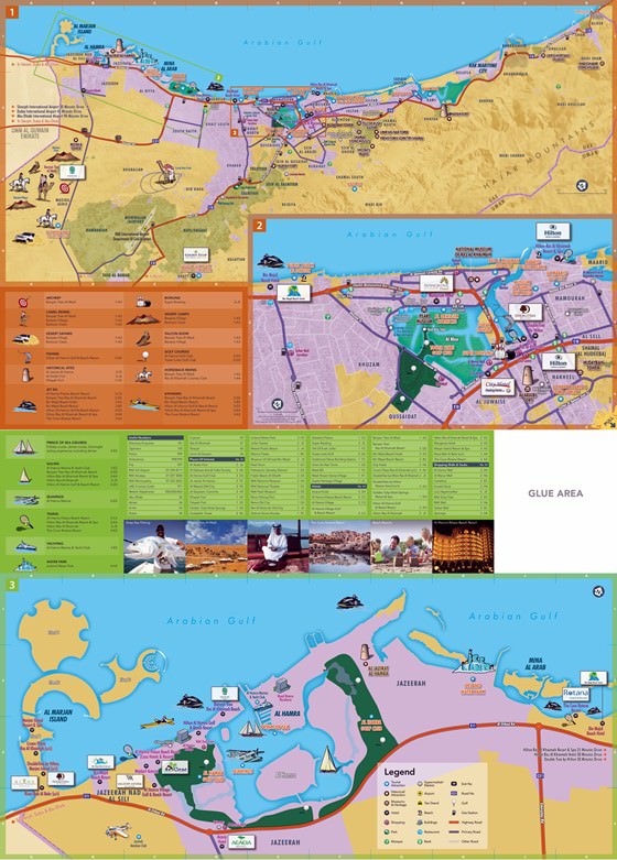Large map of Ras al Khaimah 1