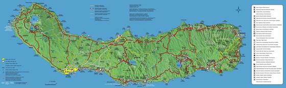Sao Miguel Island Map 0 