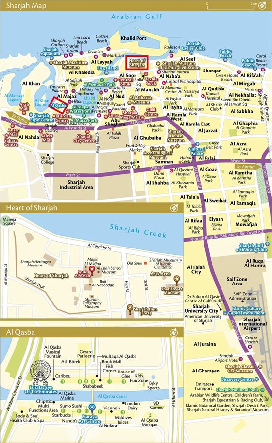 Large map of Sharjah 1