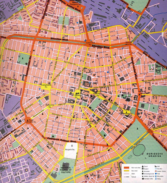 Detailed map of Sofia 2
