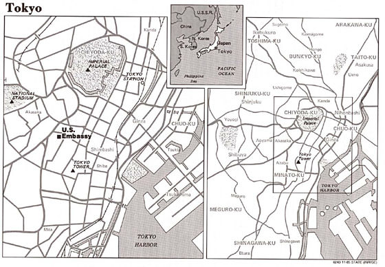 Detailed map of Tokyo 4