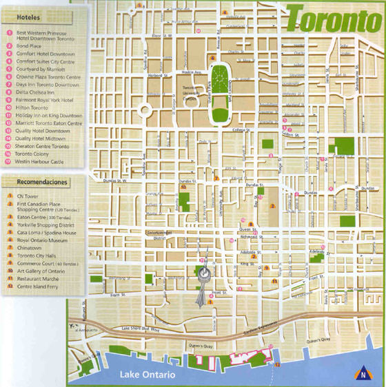 Mapa detallado de Toronto 4