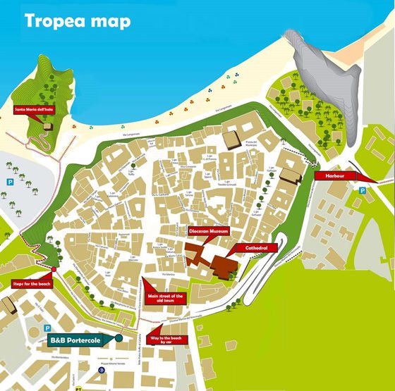 Детальная карта Тропеи 1