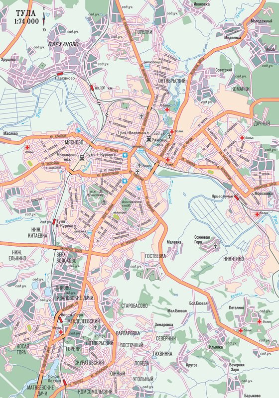 Large map of Tula 1