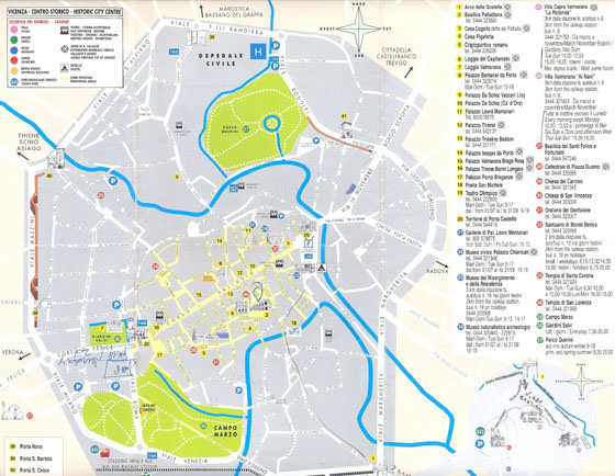Детальная карта Виченцы 1