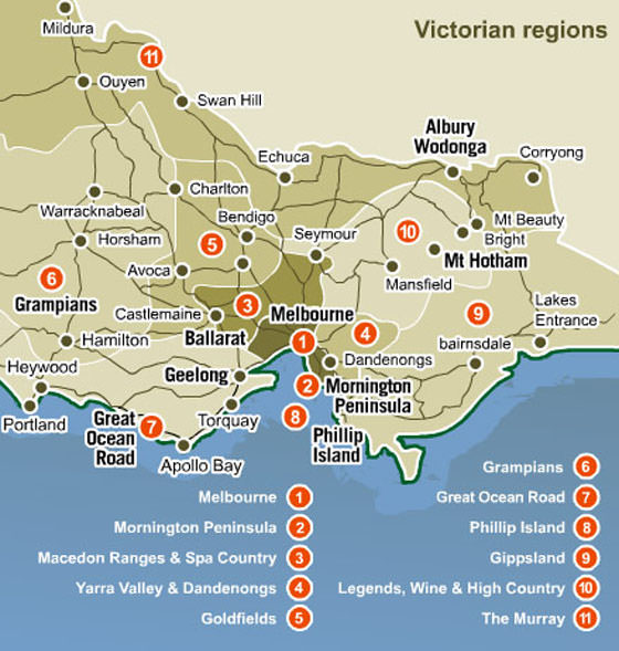 victoria tourism regions map