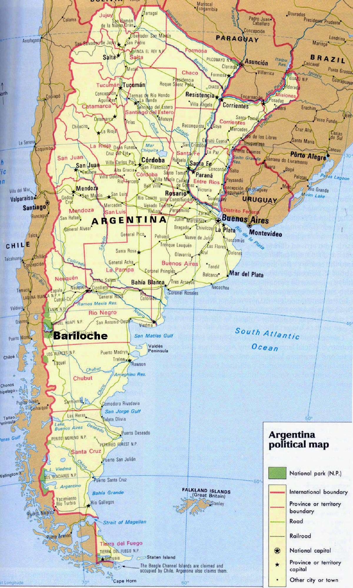 Cartes de Argentine | Cartes typographiques détaillées des villes de