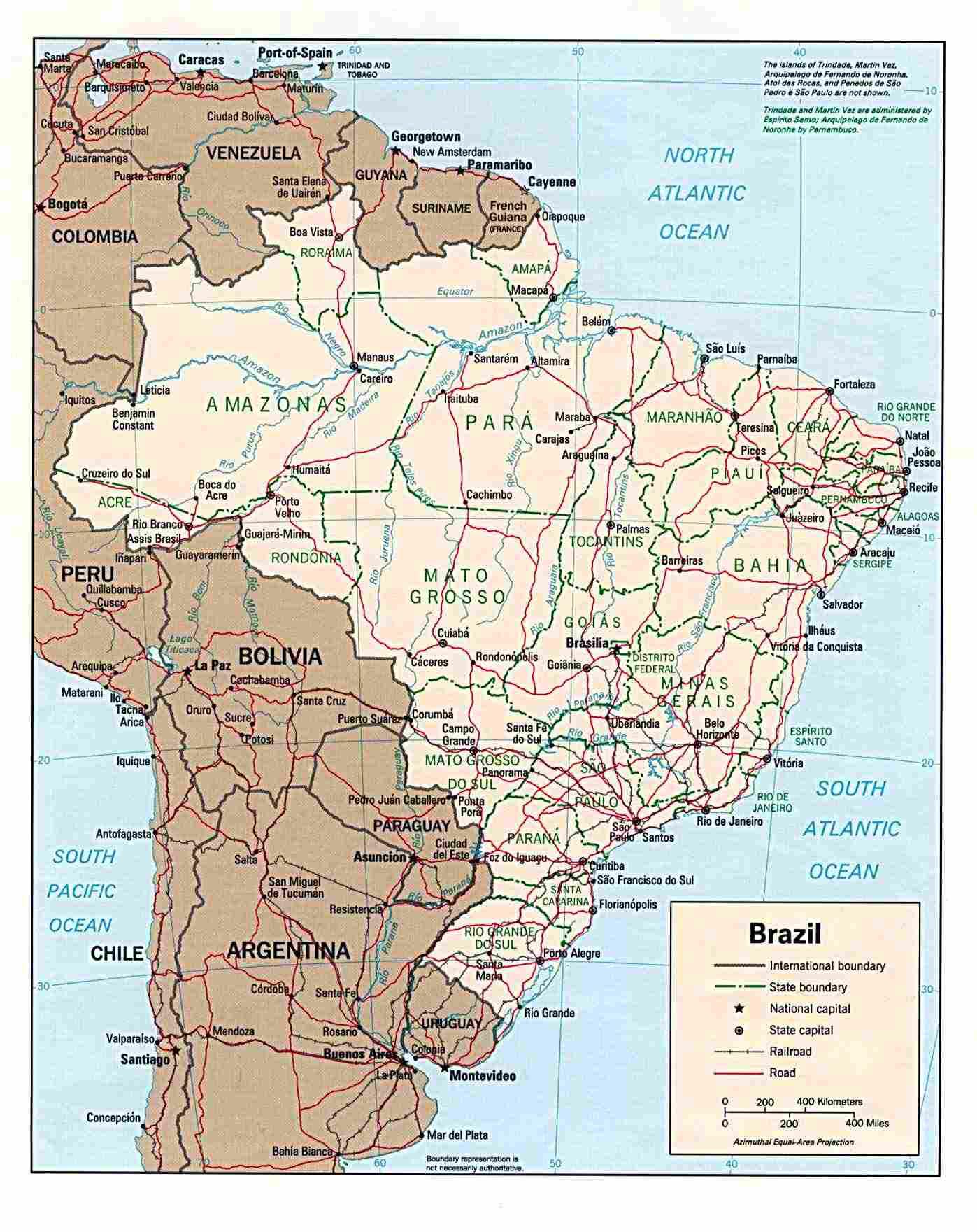 Mapas Imprimidos De Brasil Con Posibilidad De Descargar 3878