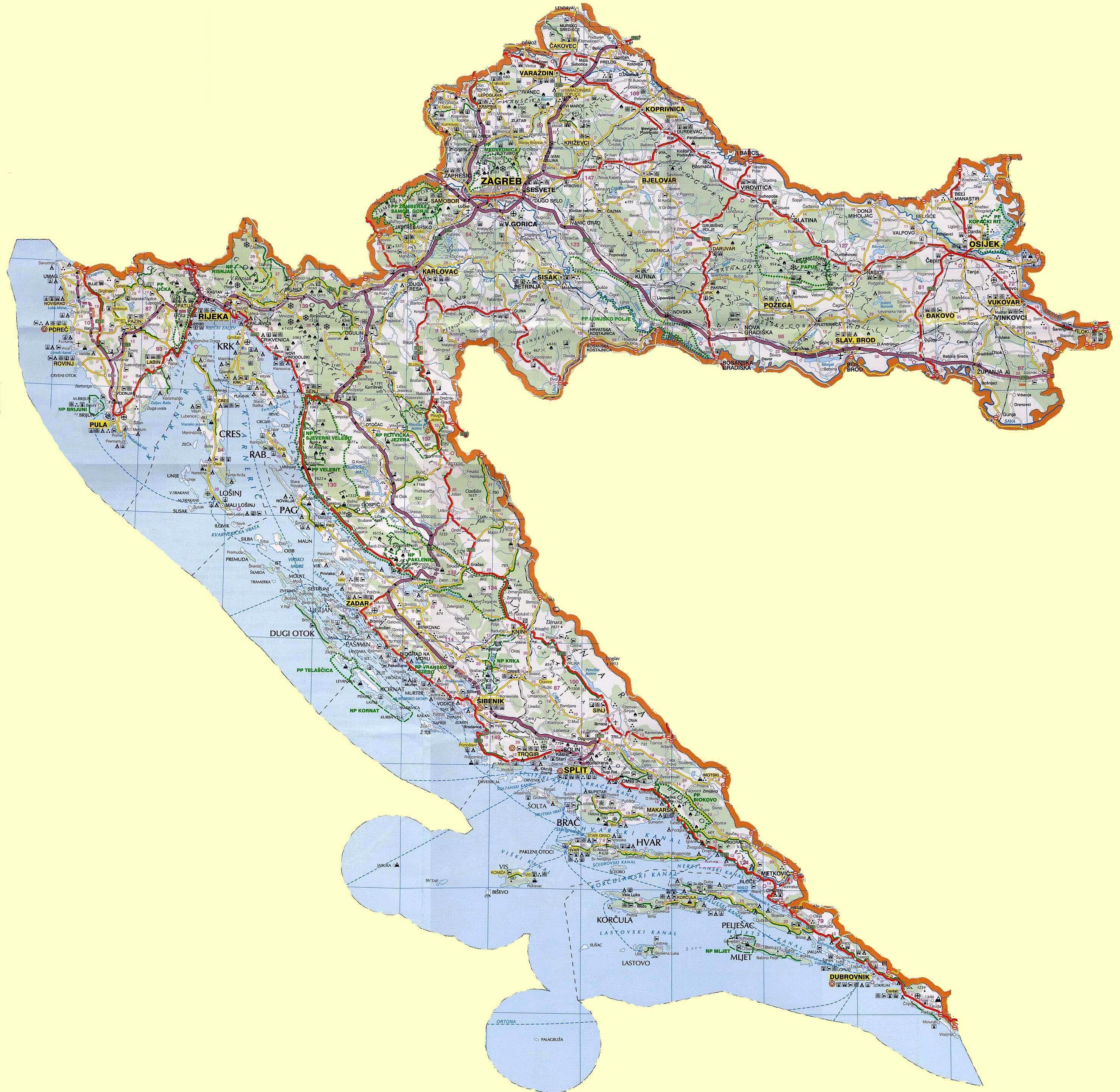 croatia-maps-printable-maps-of-croatia-for-download