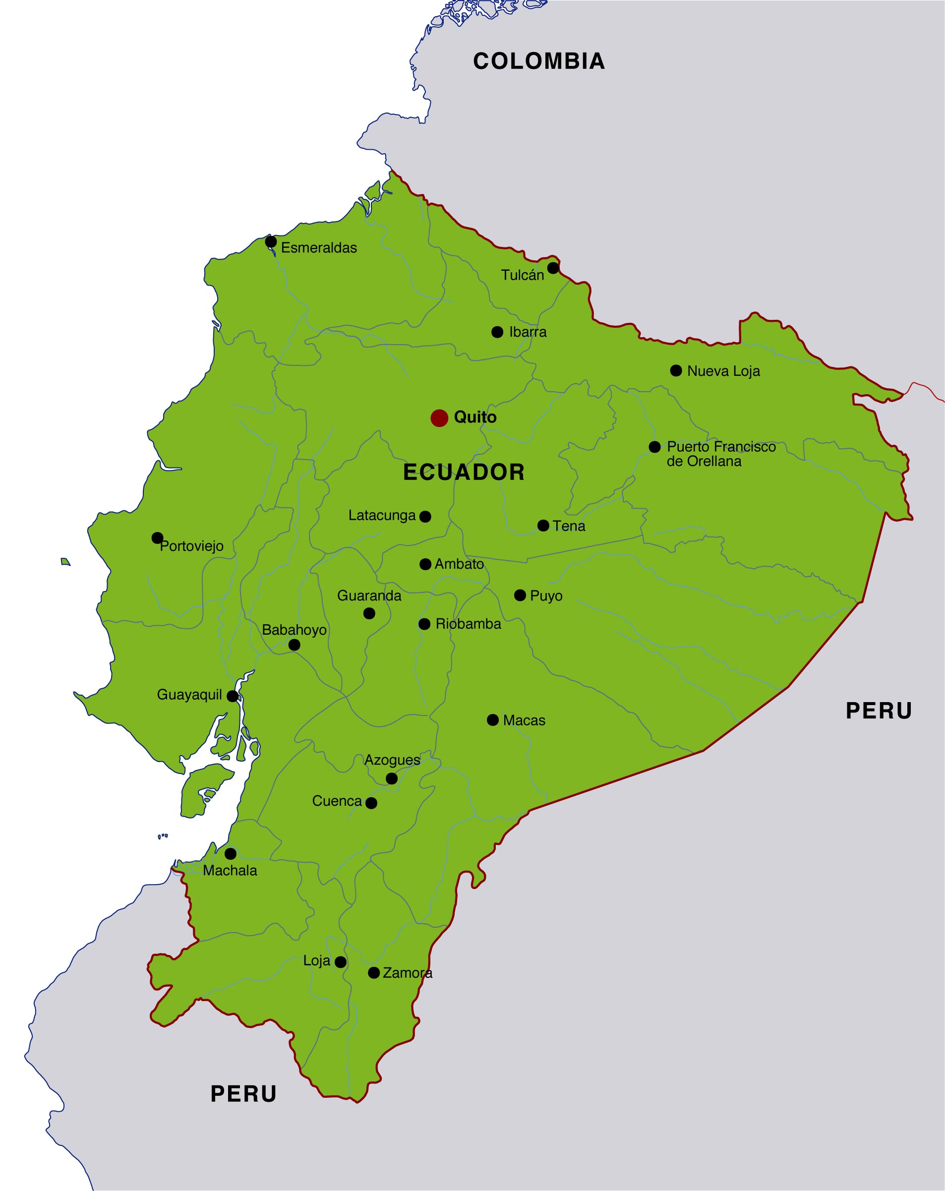 Ecuador Map 0 