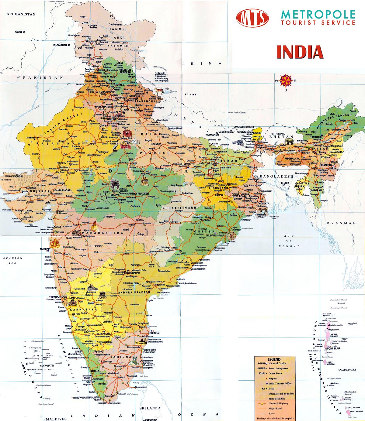 Karten Von India Karten Von India Zum Herunterladen Und Drucken