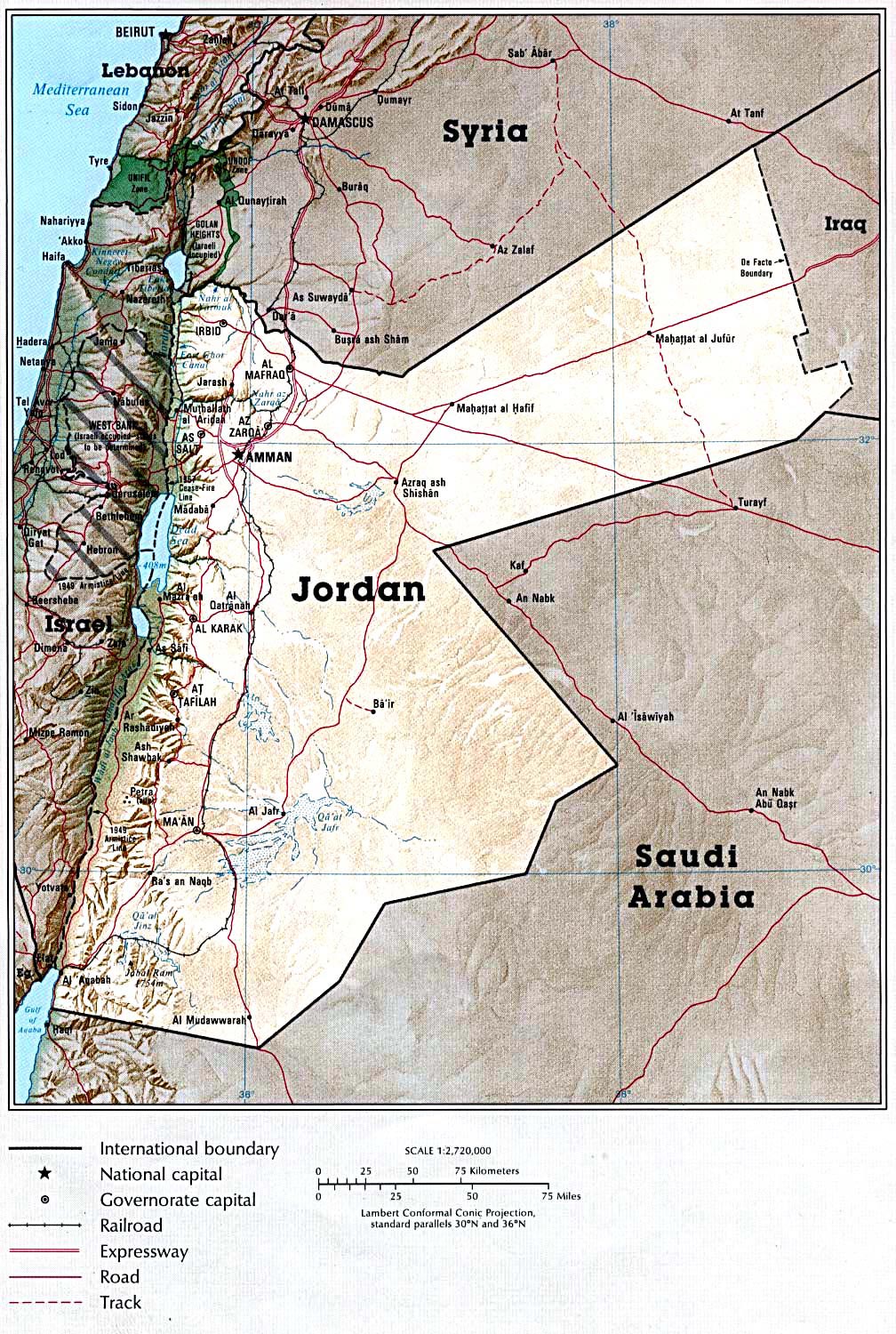 jordan attractions map