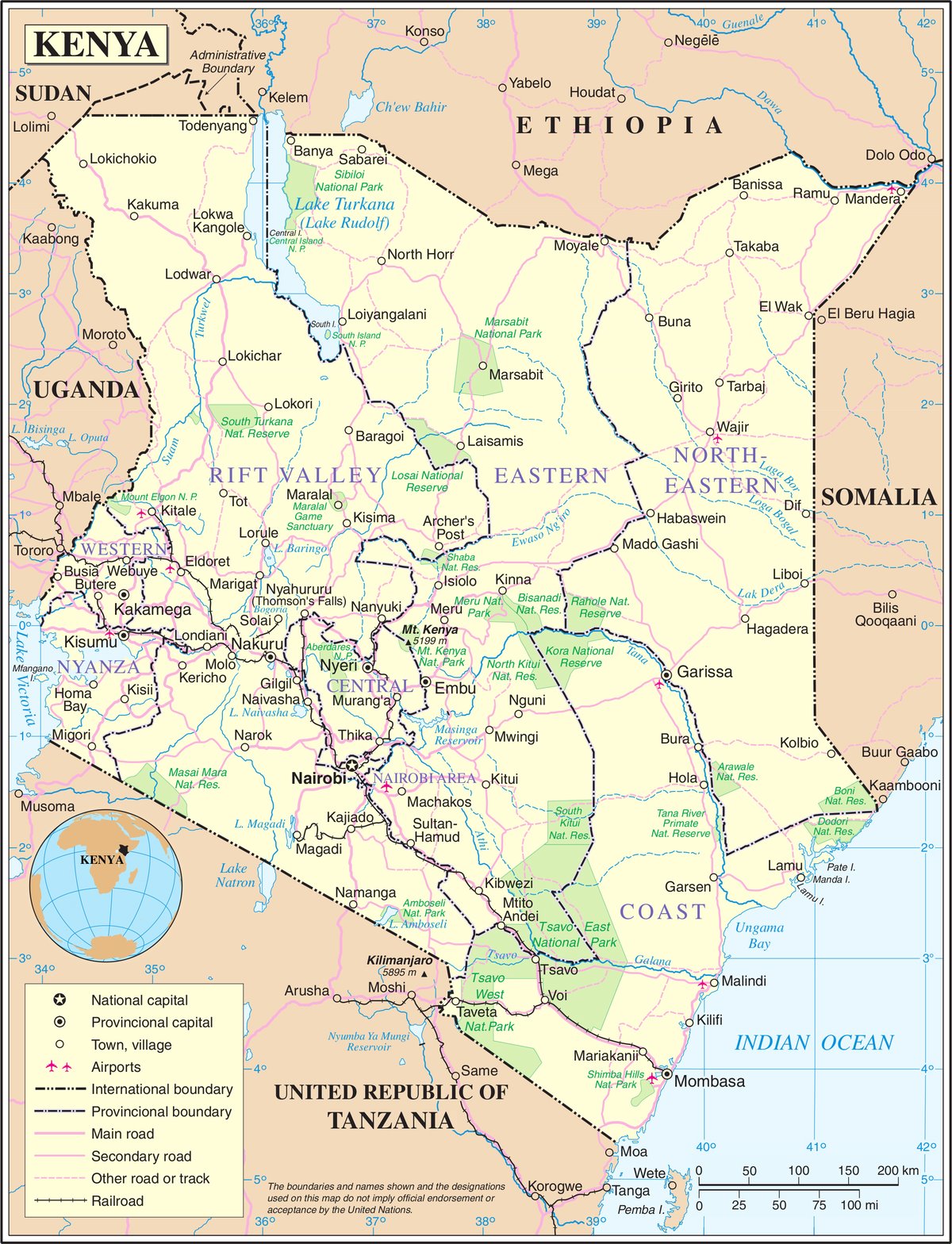Kenya Map 0 