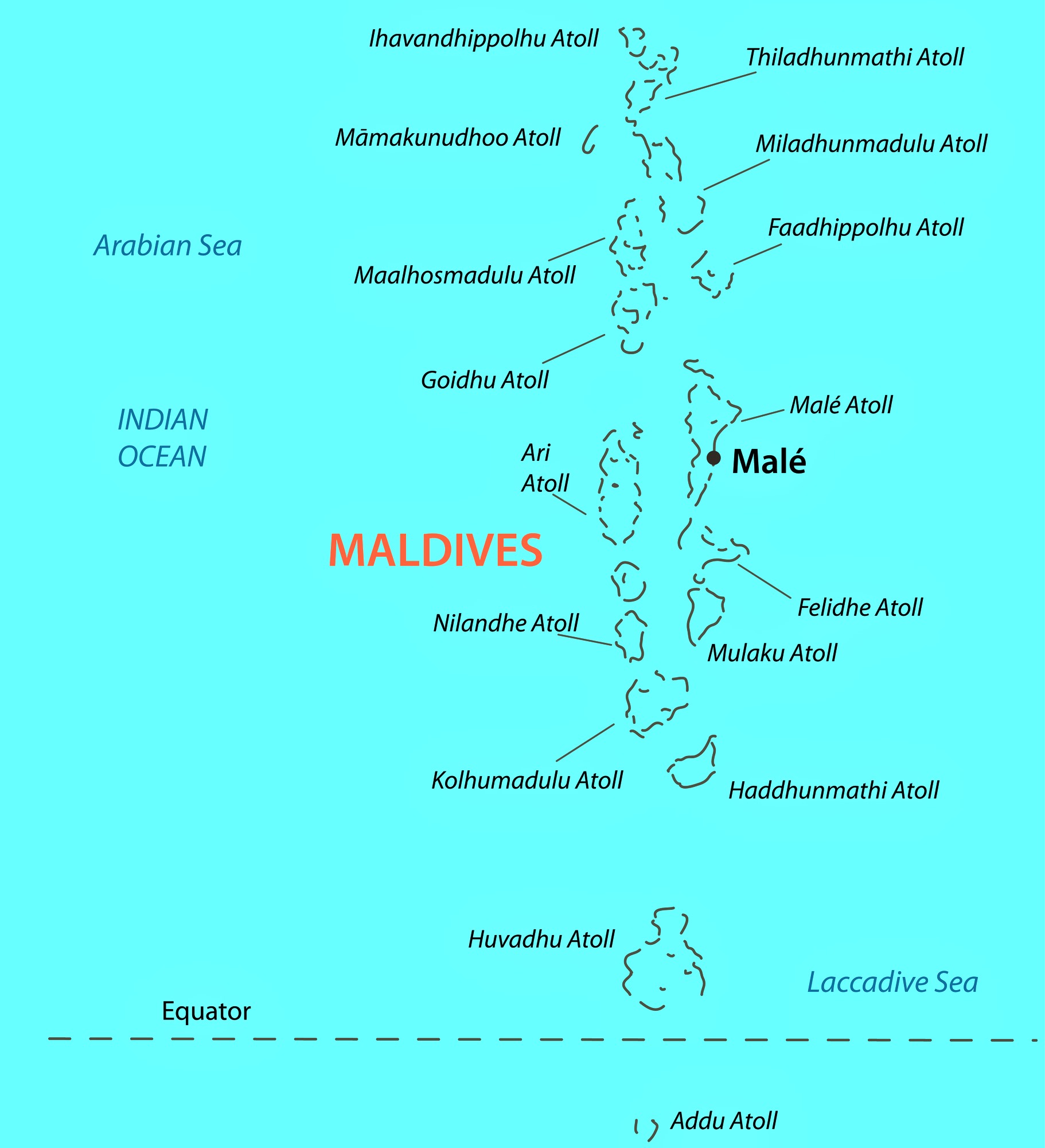 maldives tourism map