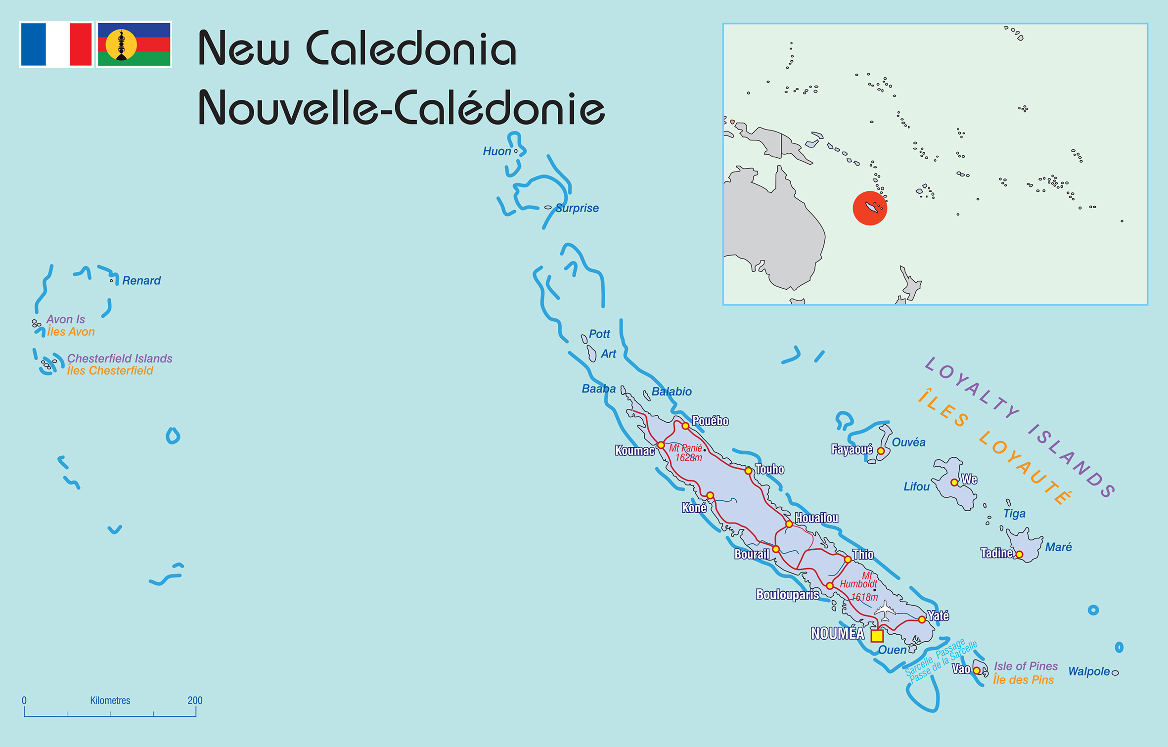 New Caledonia Map 1 