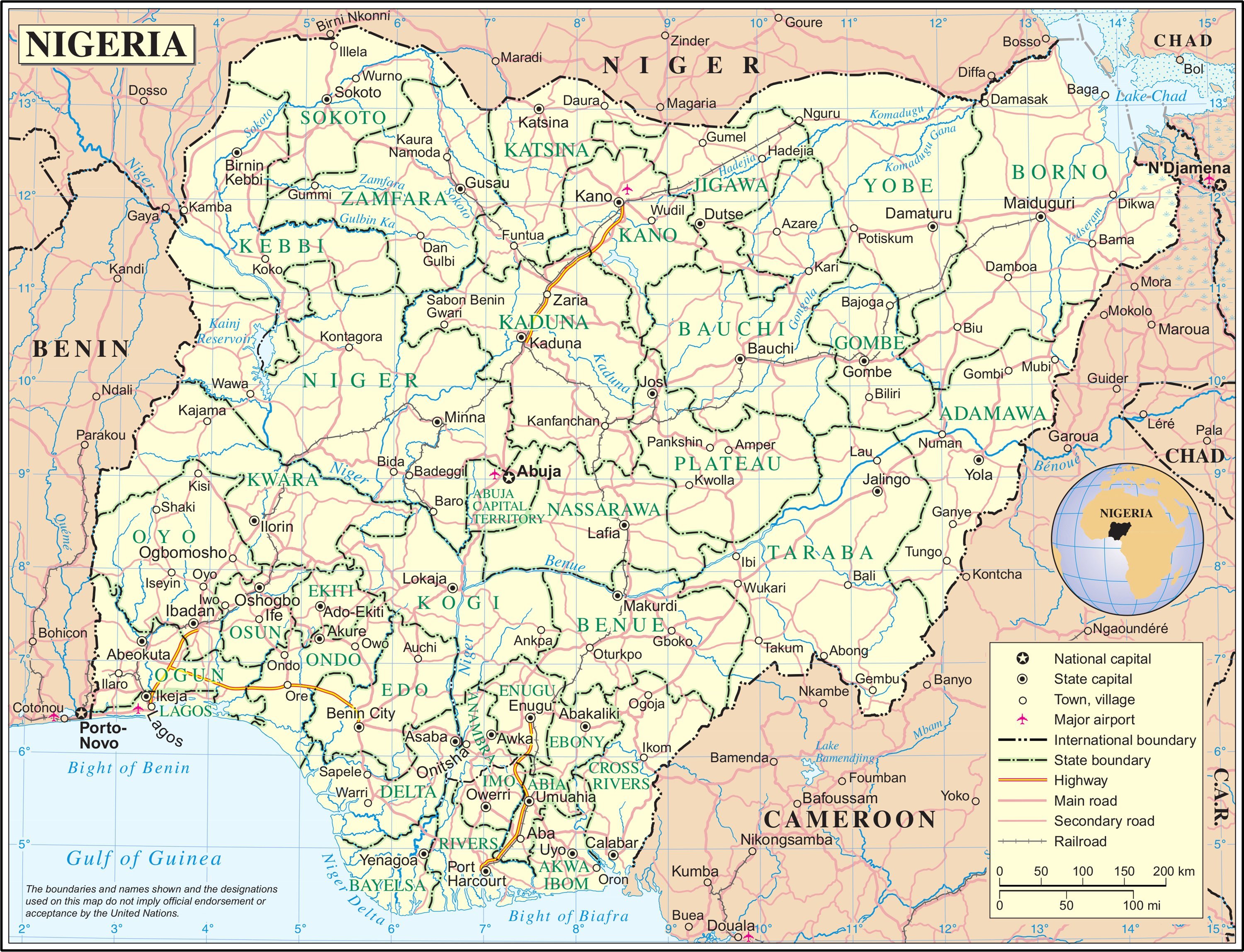 Nigeria Map 0 