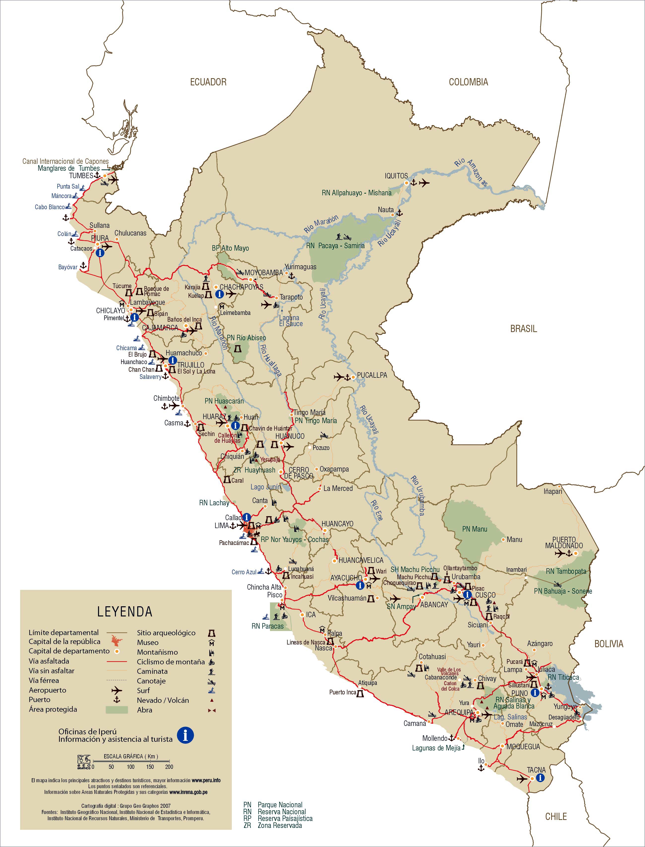 Peru Maps Printable Maps Of Peru For Download 2734
