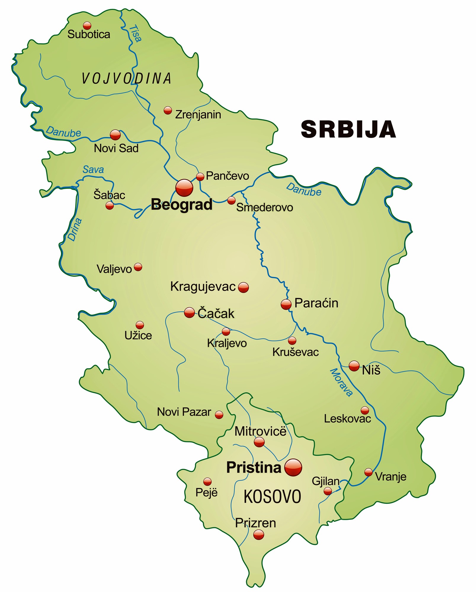 Serbia Map 0 