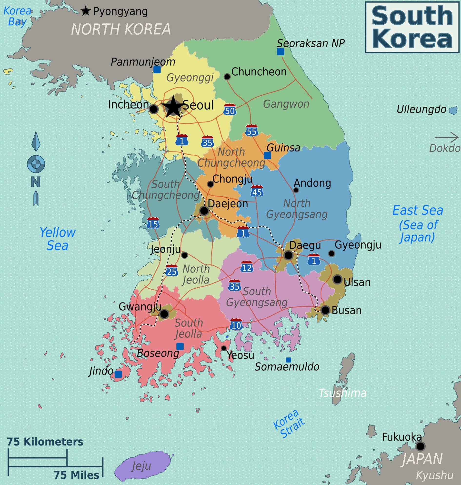 Mapa De Corea Del Sur Mapas Mapamapas Mapa | Images and Photos finder