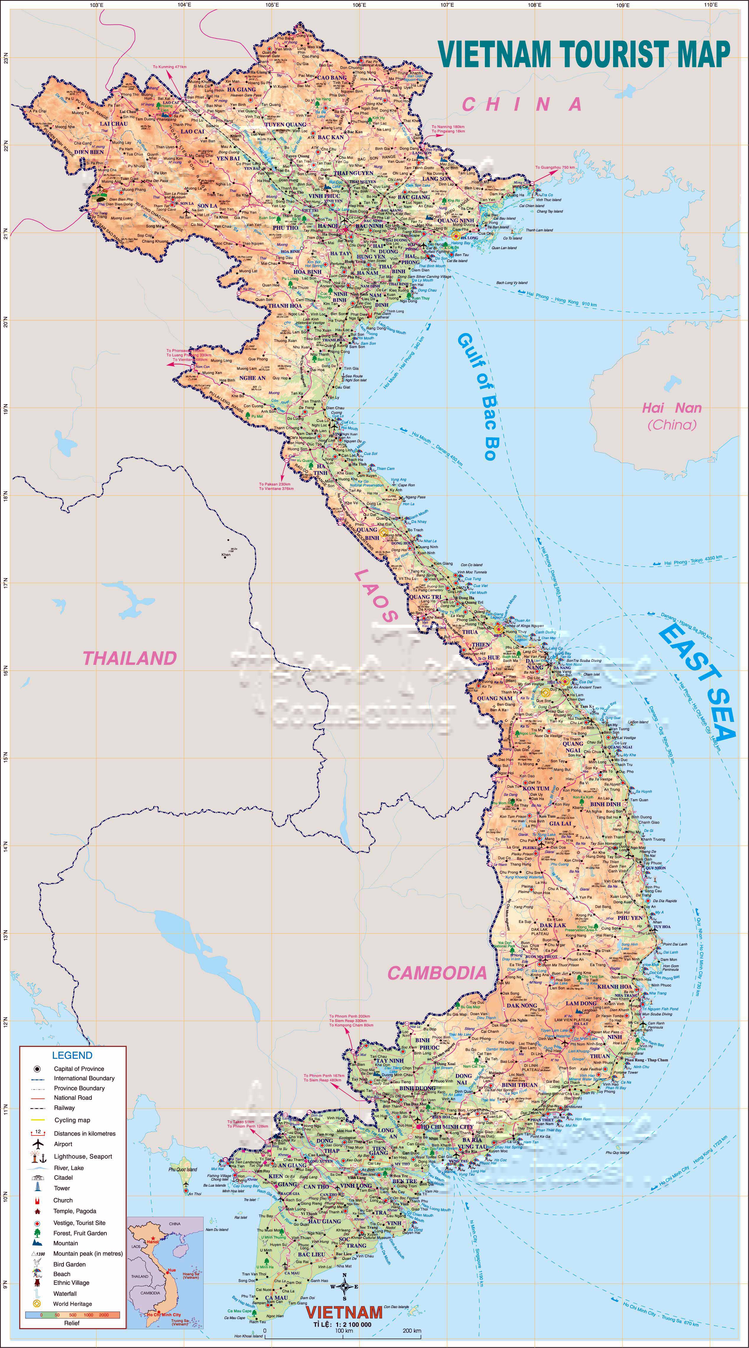 Vietnam Maps | Printable Maps of Vietnam for Download