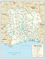 Карты Кот-д-Ивуара