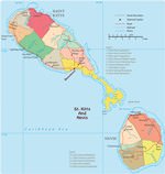 Maps of St Kitts and Nevis