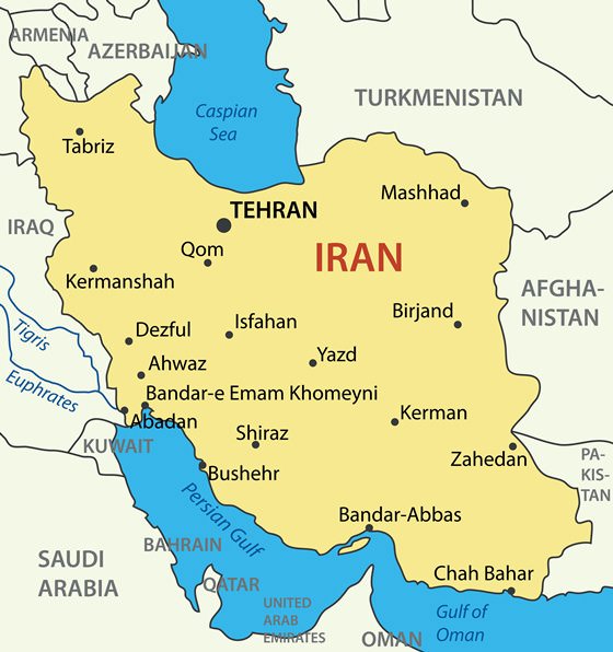 Große Karte von Iran