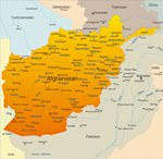 Cities map of Afghanistan