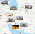 Cities map of Iran