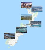 Cities map of New Zealand