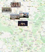 Mapa de ciudades de Serbia