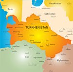 Cities map of Turkmenistan