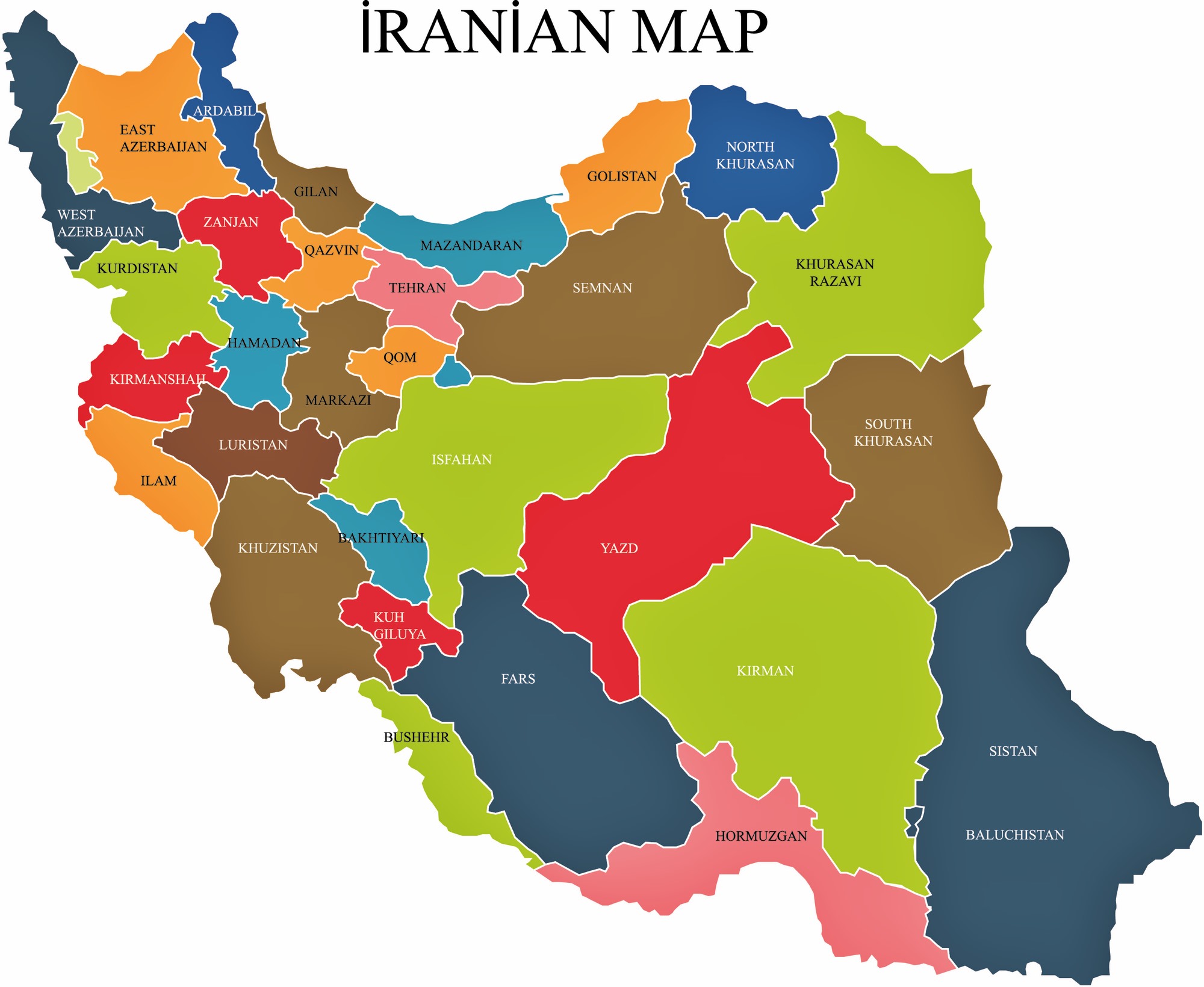 Iran Map - Bank2home.com