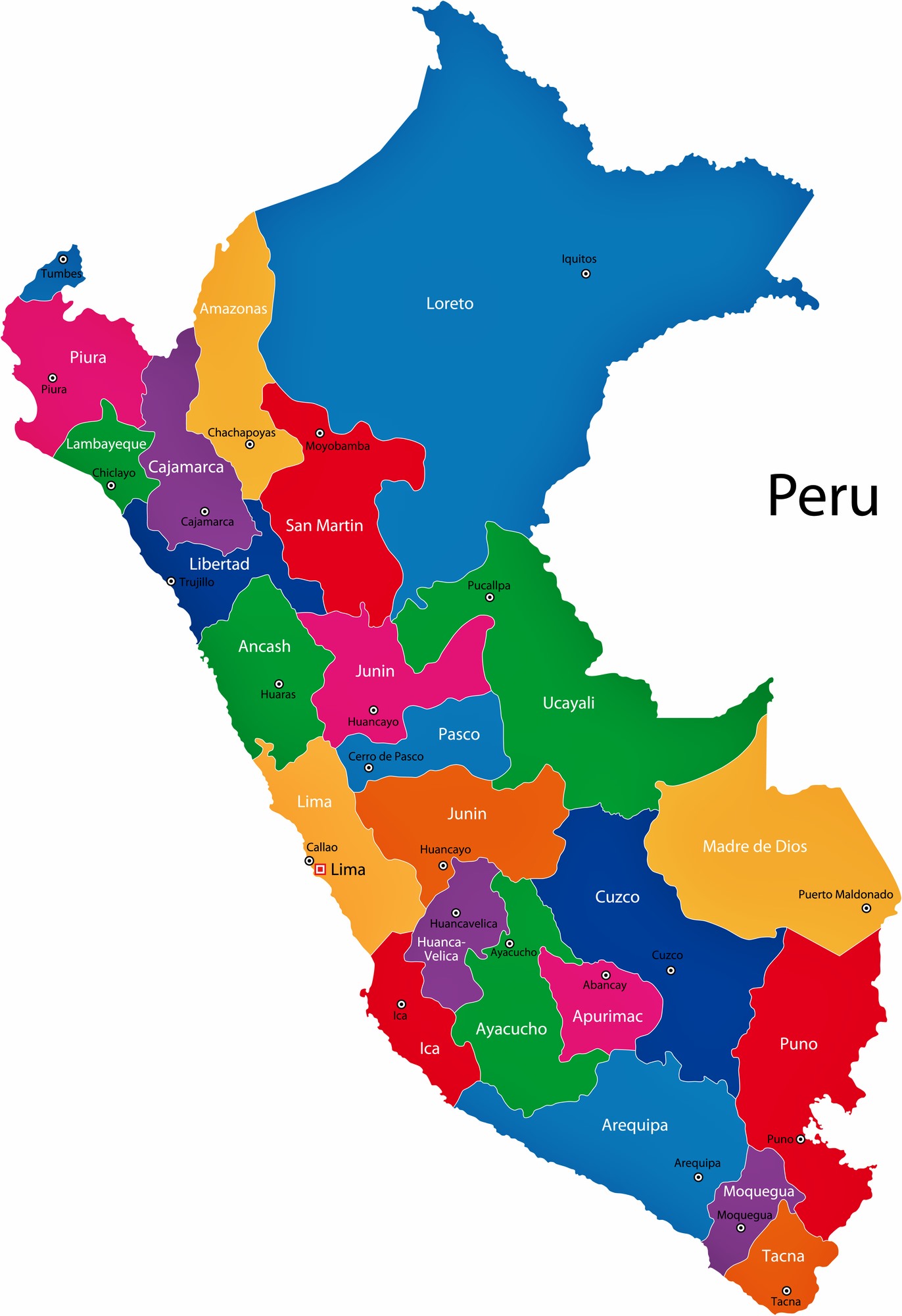 Provinces Map Of Peru | Images and Photos finder
