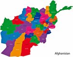 Map of regions in Afghanistan