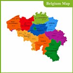 Карта достопримечательностей Бельгии