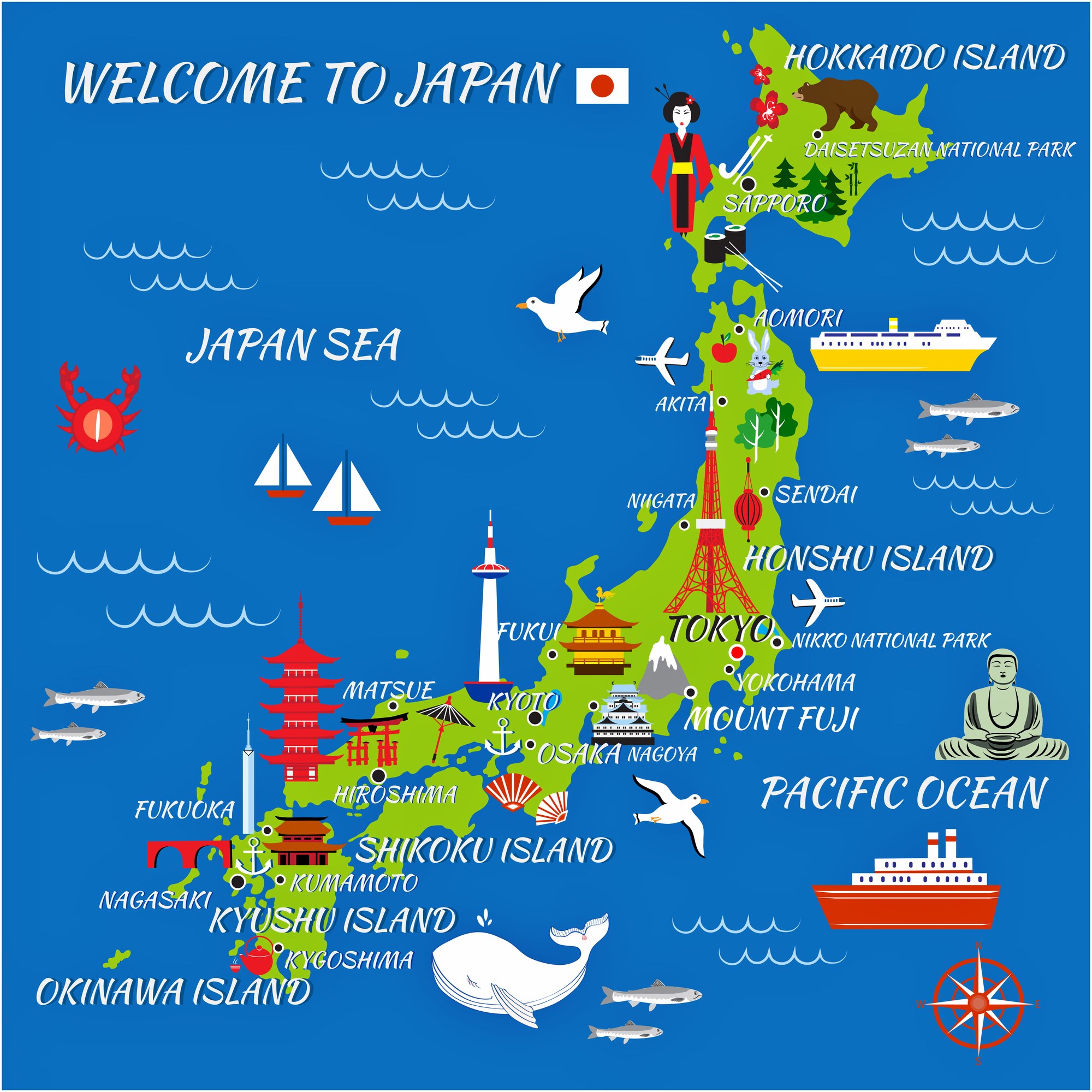how many cities to visit in japan