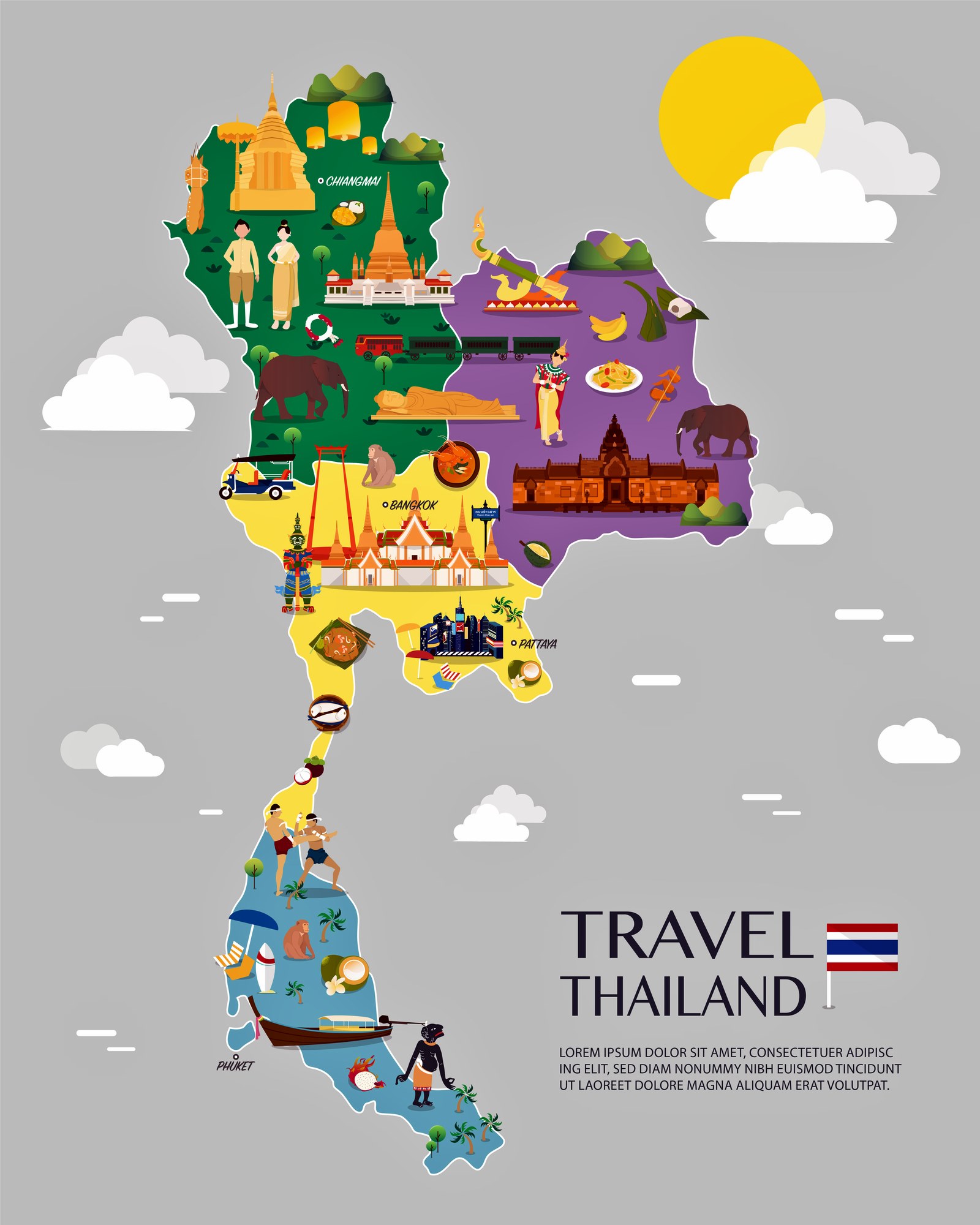 Thailand Map Sights 0 