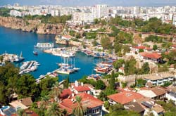 Antalya panorama - popular sightseeings in Antalya