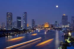 Bangkok panorama - popular sightseeings in Bangkok