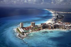 Cancun panorama - popular sightseeings in Cancun