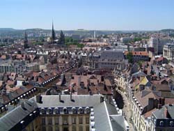 Dijon panorama - popular sightseeings in Dijon
