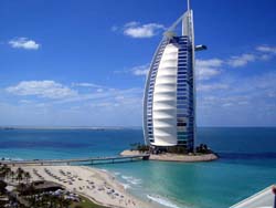 Dubai panorama - popular sightseeings in Dubai