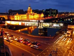 Dublin panorama - popular sightseeings in Dublin