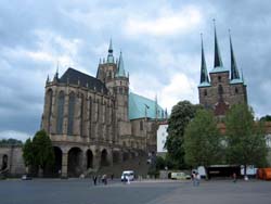 Erfurt panorama - popular sightseeings in Erfurt