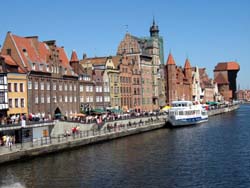 Gdansk panorama - popular sightseeings in Gdansk