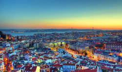 Lisbon panorama - popular sightseeings in Lisbon